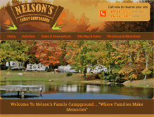 Tablet Screenshot of nelsonscampground.com